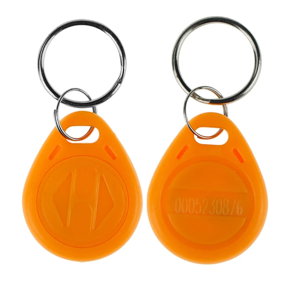 RFID Keyfobs 125KHz TK4100 EM Keychain Key Fobs Plastic TK4100 EM4100 EM4200 Tags Token for Access Control System(Pack of 10pcs)