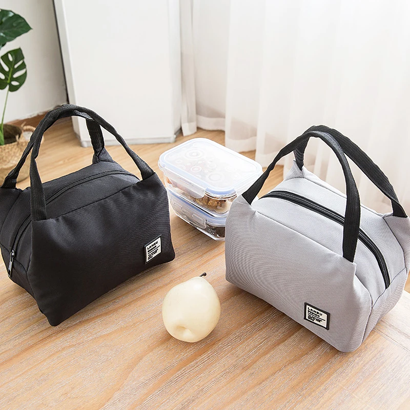 New Thermal Insulated Lunch Bags Men Portable Travel Work Lunch Box Bento Pouch Women Kids Tote Cooler Bag Food Storage Bag