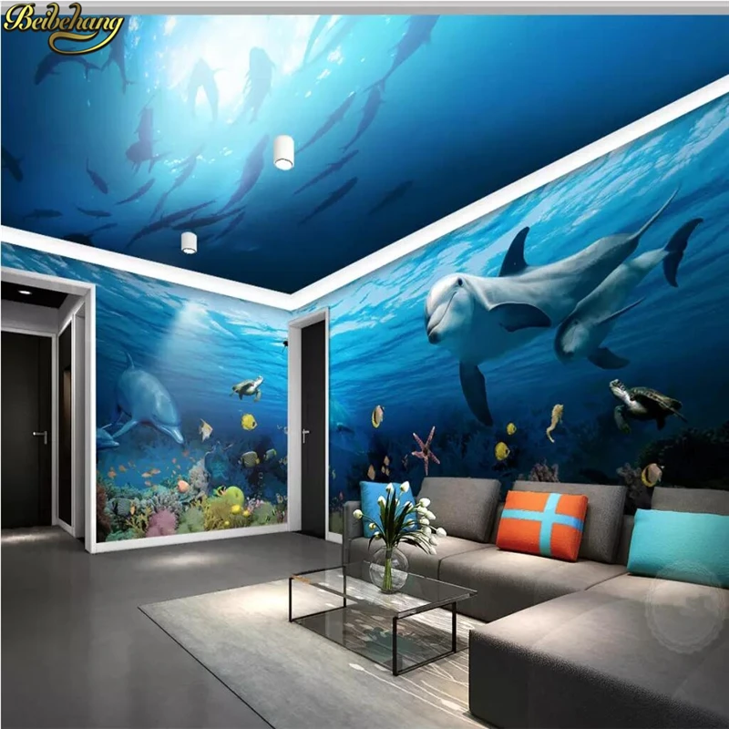 

beibehang Custom Fantasy underwater world photo mural Wallpaper Landscape papel de parede 3D Painting wallpapers for living room