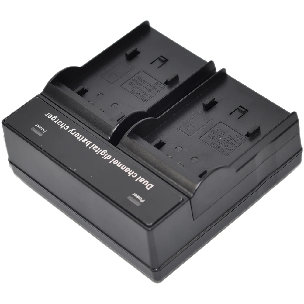 Battery Charger Ac Dual Voor NP-FM30 NP-FM50 NP-FM51 NP-FM70 NP-FM71 NP-FM90 NP-FM91 NPFM30 NPFM50 NPFM51 NPFM70 NPFM71 NPFM90