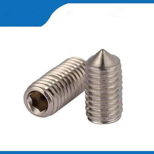 O envio gratuito de alta Cabeça Inner Seis Ângulo de Ponta de Aço Inoxidável 304 Set Parafusos M3 * 3