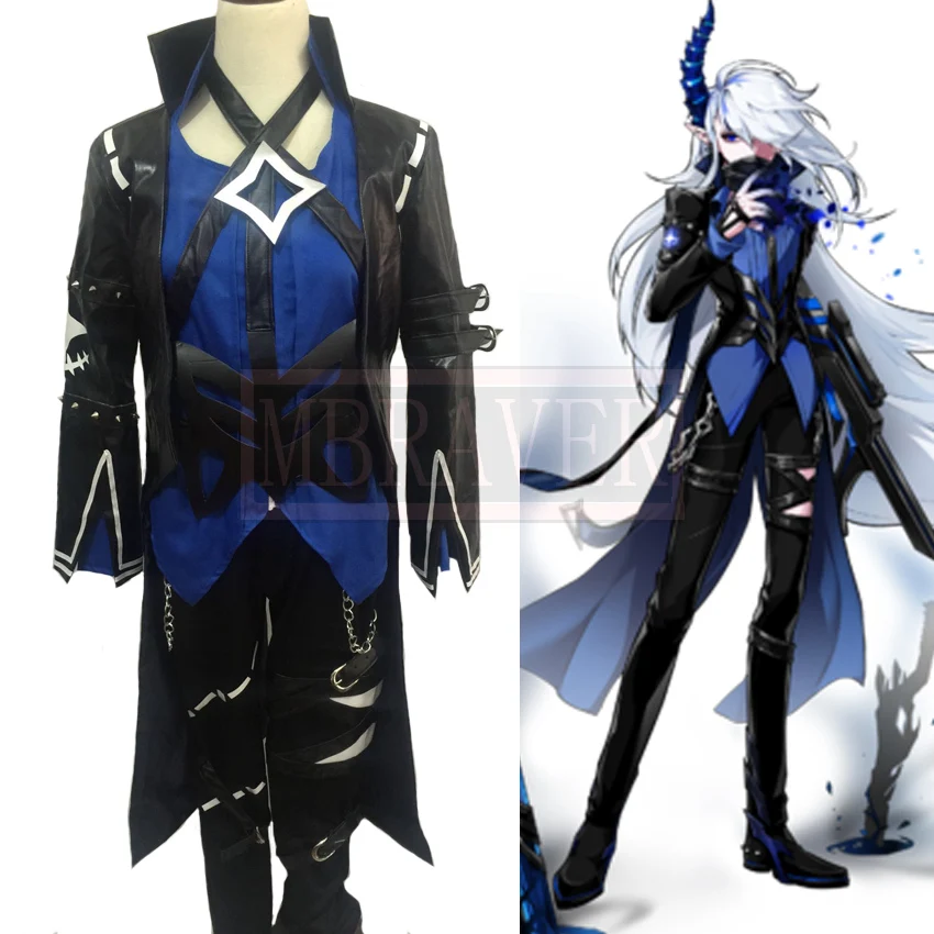 

Elsword Demonio Coel Ciel Cosplay Costume Halloween Uniform Outfit Customize Any Size