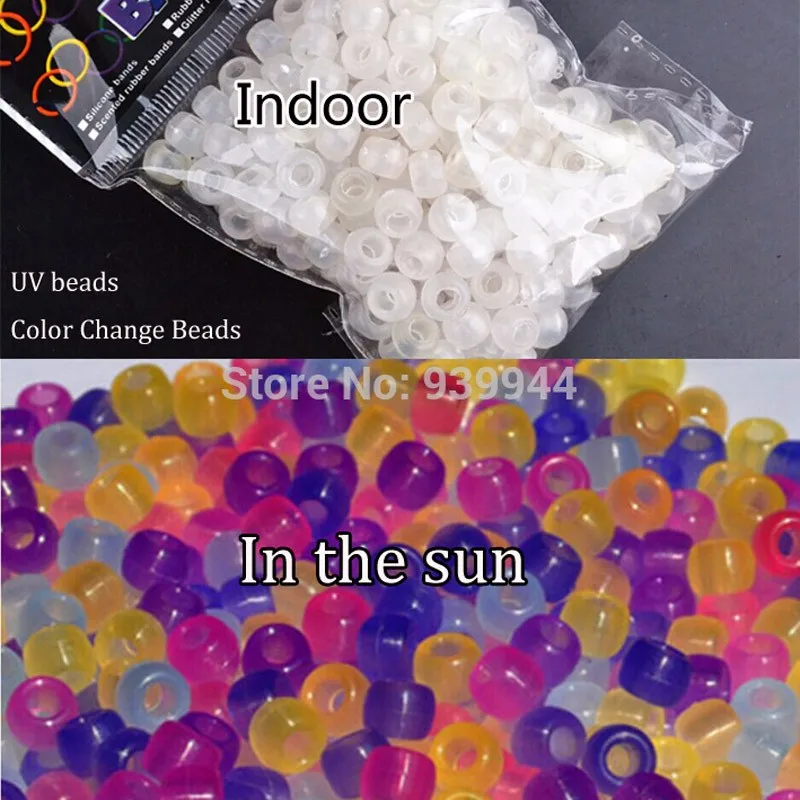 Wholesale 500pcs detection UV beads charm color DIY fashion Bracelet necklace pendant keychain wholesale