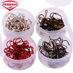 PRO BEROS 20pcs/lot Super Strong Explosion Hooks Sharp Hooks 2#-4#-6#-8#-10# Fishing Tackle Fishhook Terminal Tackle