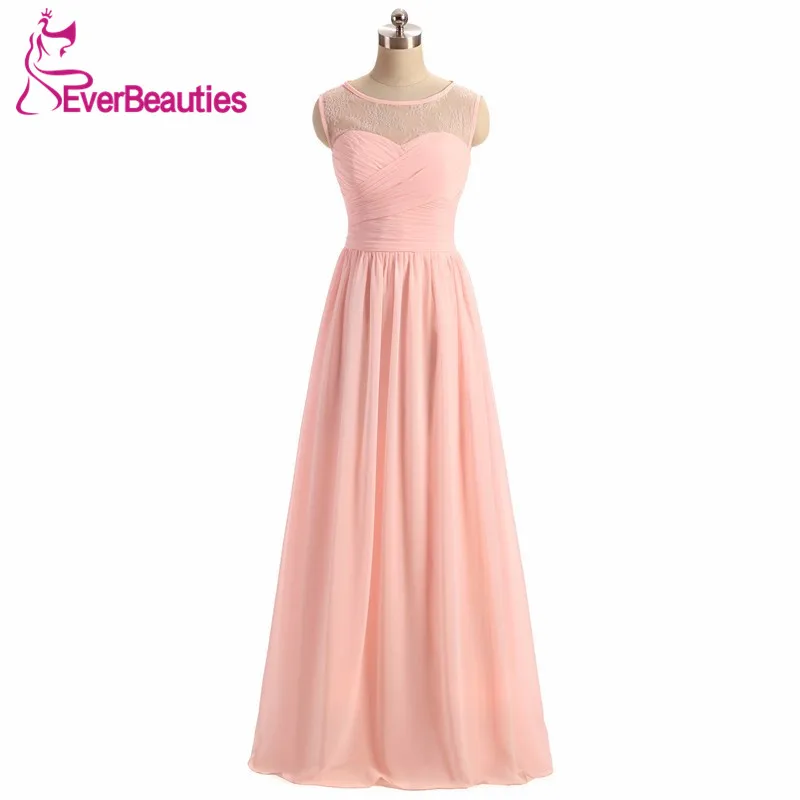 Frauen Licht Rosa Brautjungfer Kleid 2020 vestido de la dama de honor Party Kleid Hochzeit Prom Kleid für Brautjungfer