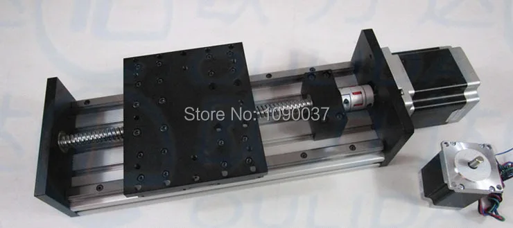 High Precision GX155x150 1610 Ballscrew Sliding Table effective stroke 400mm+1pc nema 23 stepper motor XYZ axis Linear motion