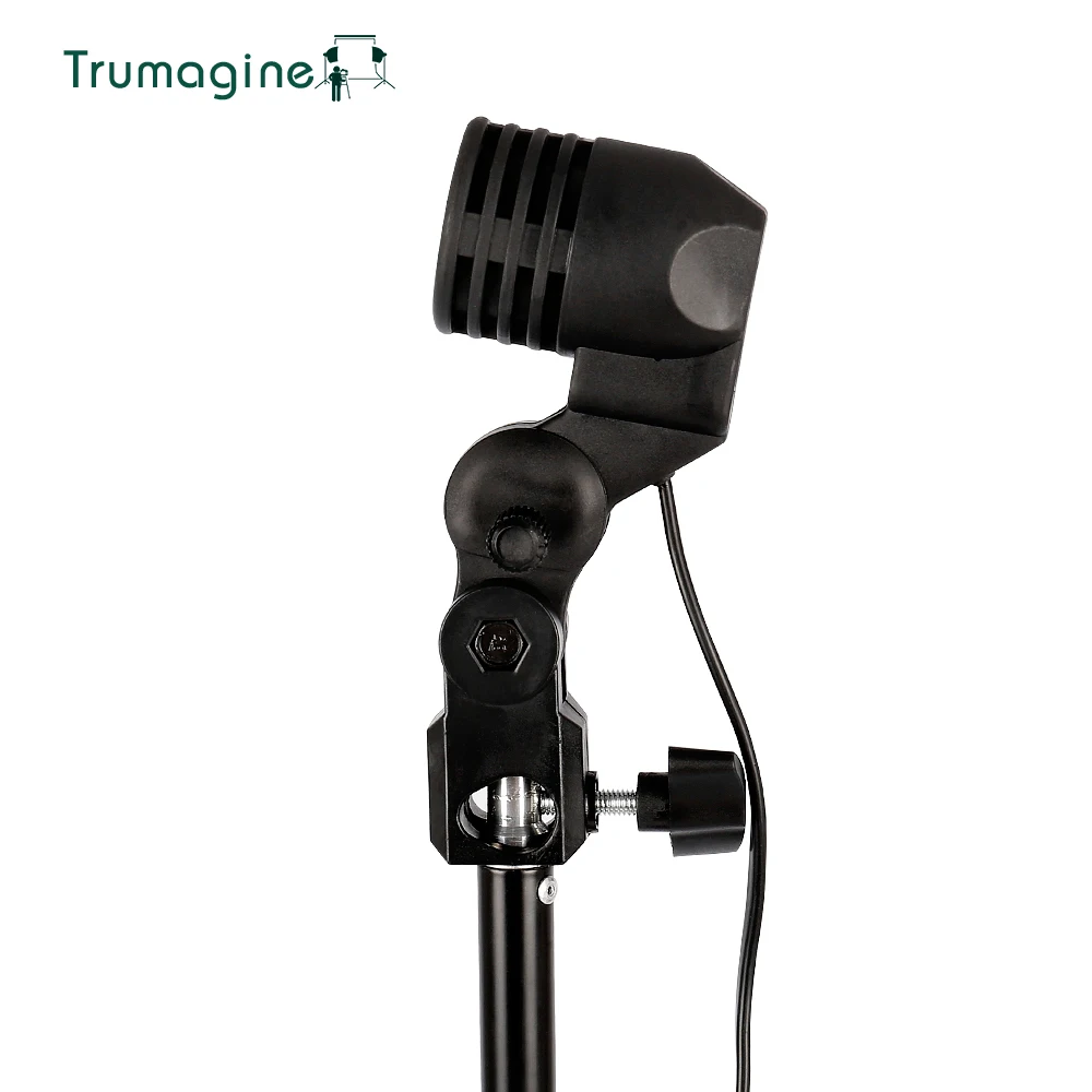 TRUMAGINE E27 Socket Photo Lighting Bulb Holder Photography Studio Light Fitting Flash Umbrella Bracket For fotografia