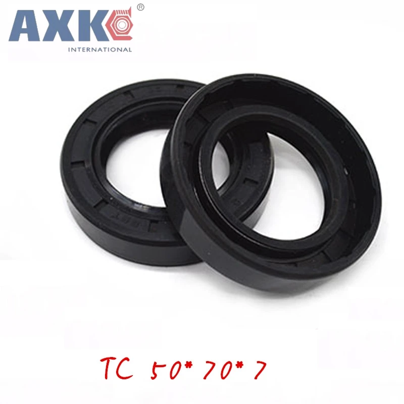 

10pcs/NBR Shaft Oil grease Seal TC-50*70*7 Rubber Covered Double Lip With Garter Spring/Gasket of motorcycle part