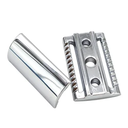 Dscosmetic classic double edge safety razor head with Chrome Color Zinc Alloy  shaving razor head