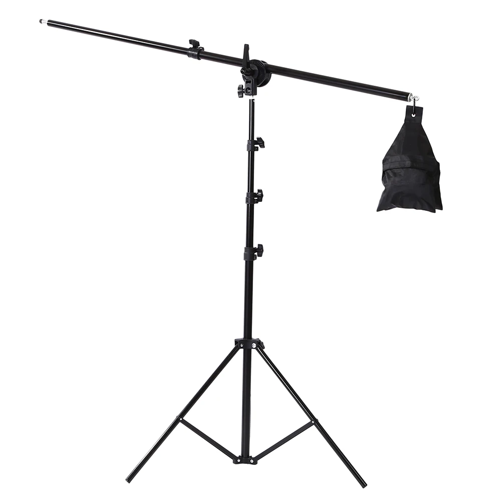 Photographic Equipment Photo Studio Light Kit Boom Arm Stand Tripod with 200CM Light Stand 75-135CM Light Stand Cross Arm