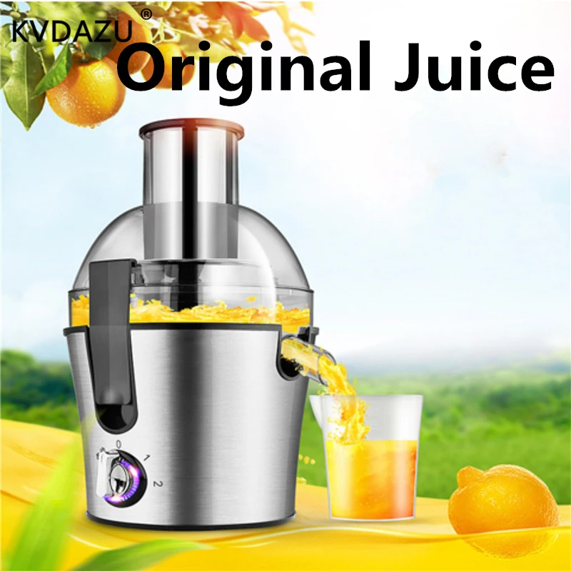 

Electric Juice Extractor Stainless steel Juicer 3 gears Speed Fruit Drinking Machine food blender fresh juice original juicer