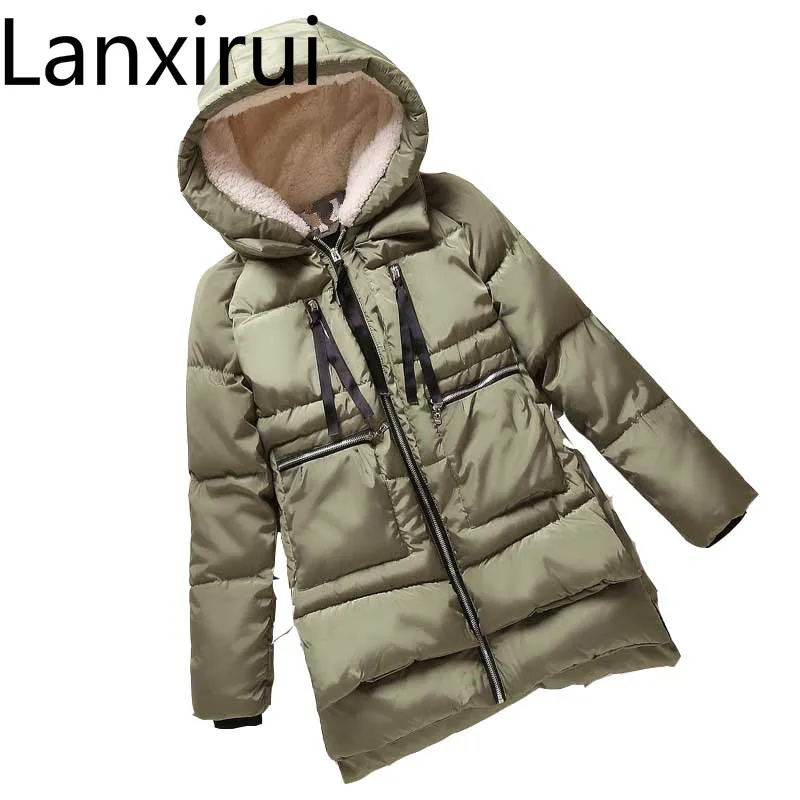 Winter Jacket Women New  Europe Style Fashion Loose Coat Female Medium Long  Park Jackets For Women Hot F828