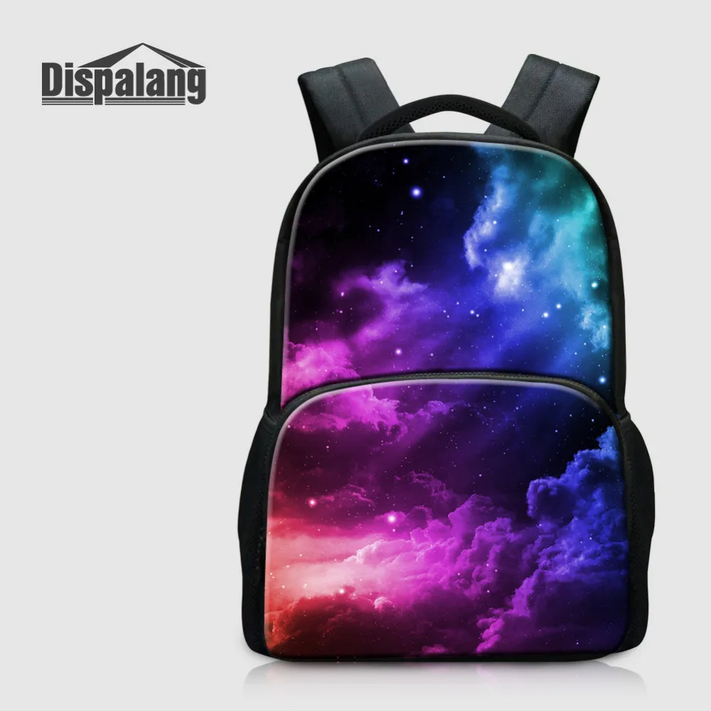

Dispalang Men's Laptop Backpacks Galaxy Print Large Students School Bags For Teenagers Business Casual Travel Shoulder Bag