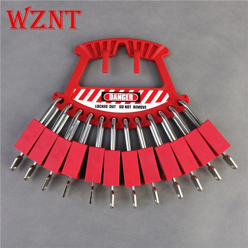 NT-PH01 12 Lock Portable Padlock Rack Lockout Portable safety padlock rack Plastic hanging Portable key management