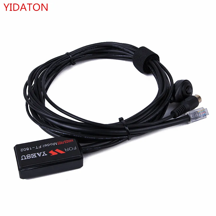 YIDATON Black Upgrade 6-core Finger PTT MIC Hands-free Headset for Yaesu Radio FT-1807/1907/1802/7800R/7900R/8800R/8900R