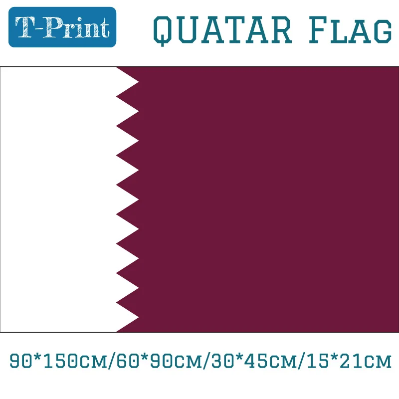 

3*5 футов подвесной флаг 90*150 см/60*90 см/30*45 см/15*21 см Quatar флаг