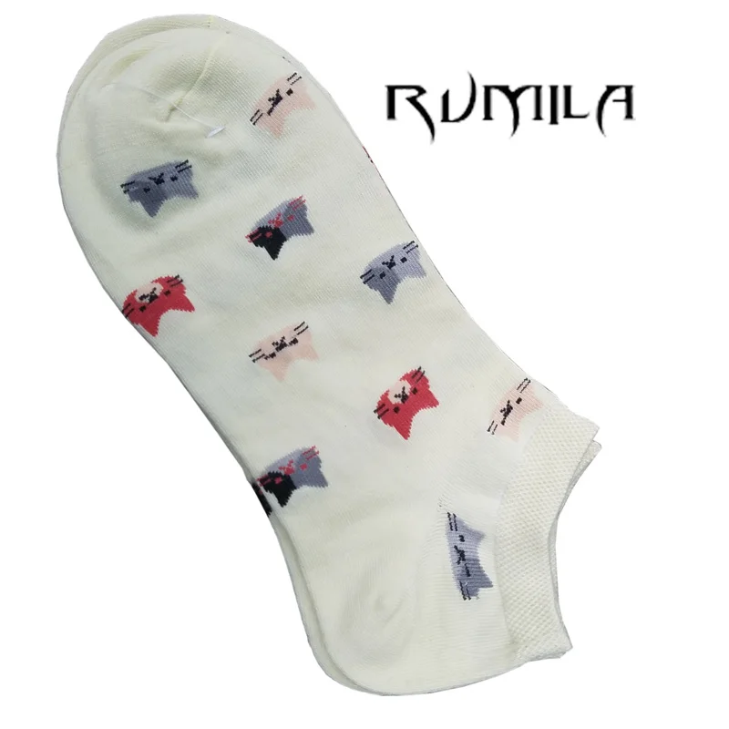 CAT Quente confortável algodão fibra de bambu menina meias das mulheres tornozelo baixo feminino cor invisível menina menino hosier 1pair = 2pcs WS79