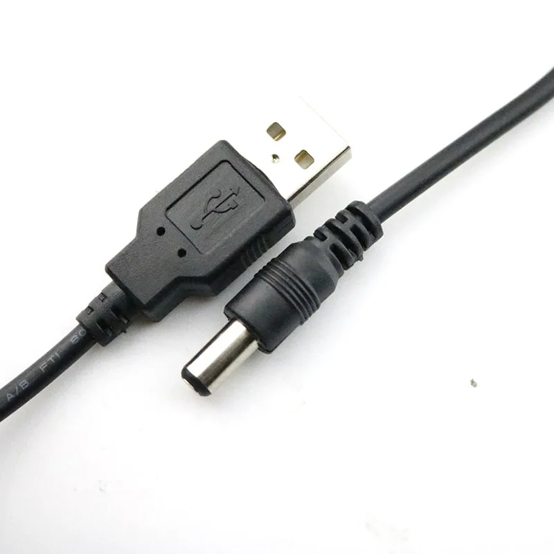 1M 2M 3M 5M 10M Black USB Port 5V 5.5*2.1mm DC Barrel Power Cable Connector For Small Electronics Devices usb extension cable