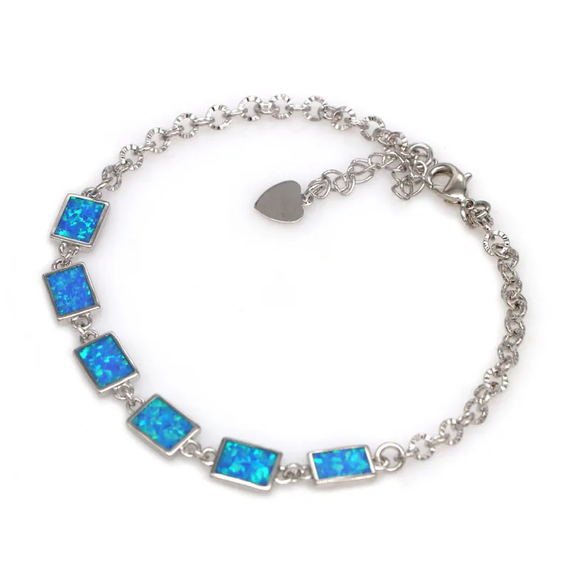 JLB-184  NEW Design Blue  Fire Opal Simple Geometric  Bracelet Female Bracelet Wholesale Fashion Jewelry GIFIT