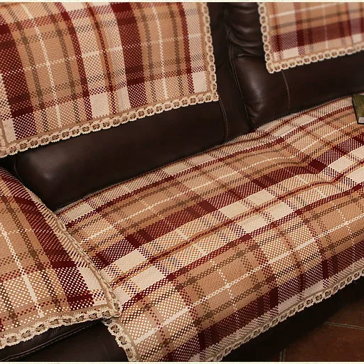 European style leather sofa cushion fabric fashion cushion luxury luxury non slip fabric four seasons woven towel