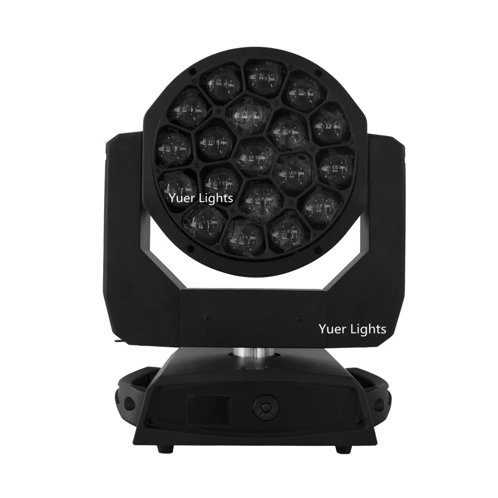 2Pcs/Lot Flightcase 19x40w RGBW 4in1 led moving head wash Beam light with zoom dmx graphic effect light party bar dj disco stage