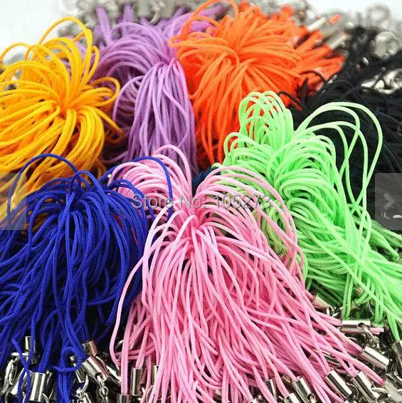 Newest Top Quality, 100 pcs Cell Phone Straps With Lobster Clasp Charm Wholesale Price