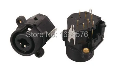 

wholesale 50PCS/LOT pcs FEMALE SOCKET, XLR-1/4" JACK With lock - 407B