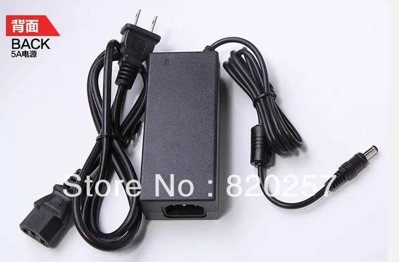 Free Shipping 2pcs/lot DC12V 8A 96W AC100-240V input led Adapter power supply with plug cable