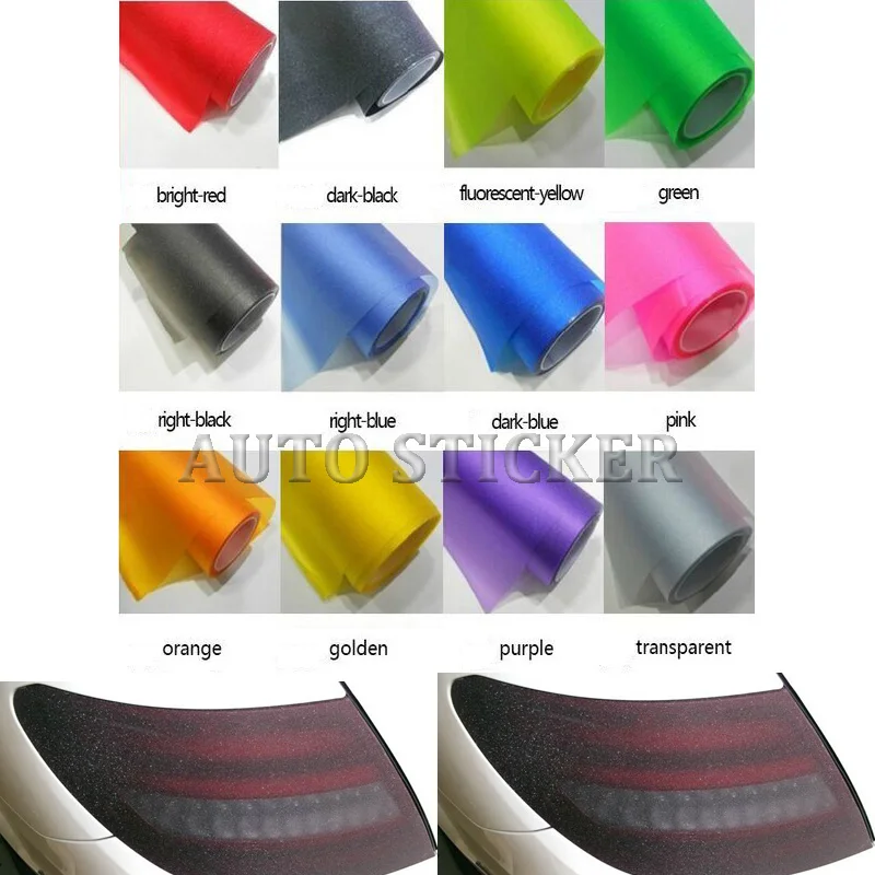 

New 30CM width Matt glitter black tail light Film Tint Taillight Motorbike Headlight Rear Lamp smoked Tinting Film Matt film