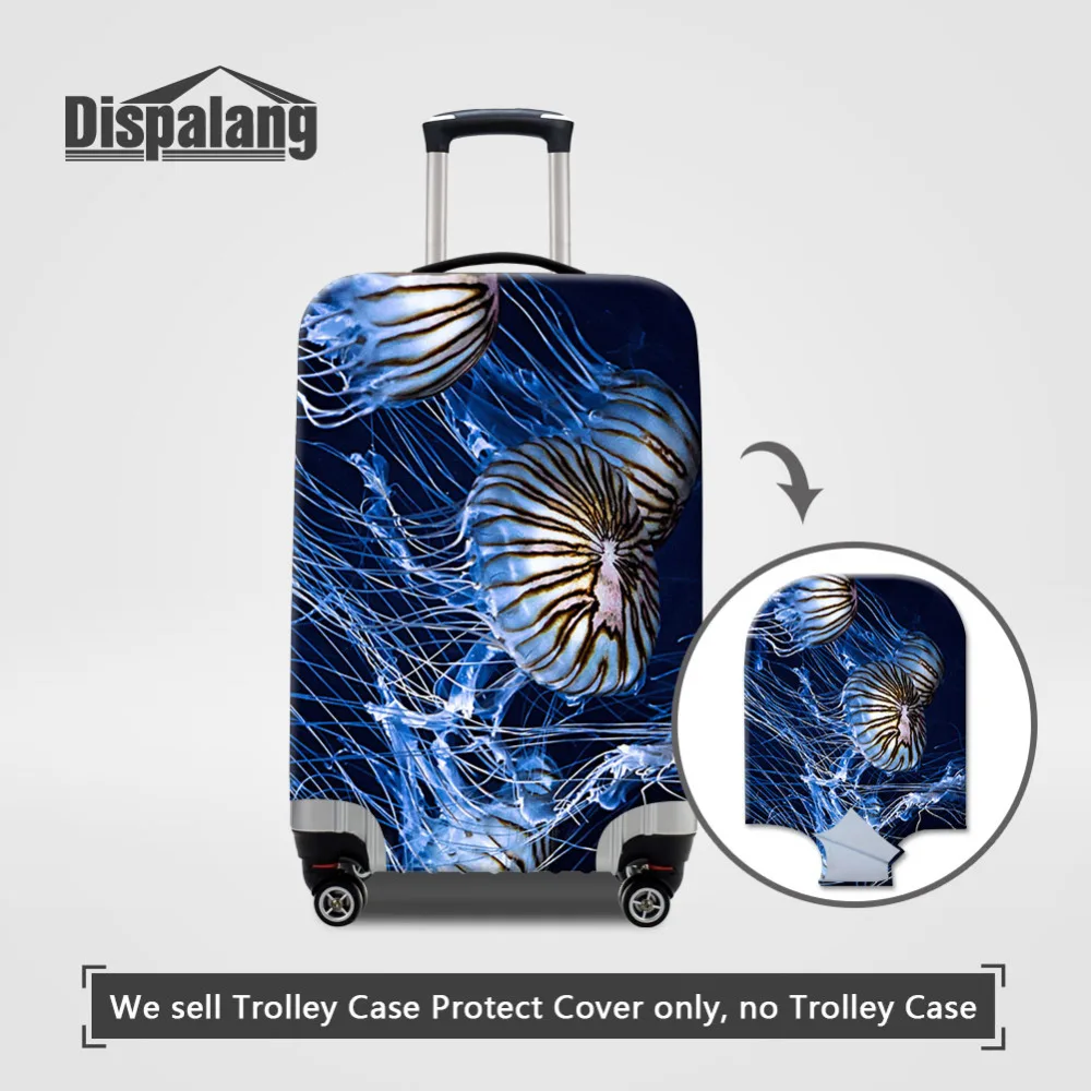 

Dispalang Jellyfish Print Animal Protective Luggage Cover for 18-30 inch Trolley Suitcase Elastic Dust Cover Travel accessories