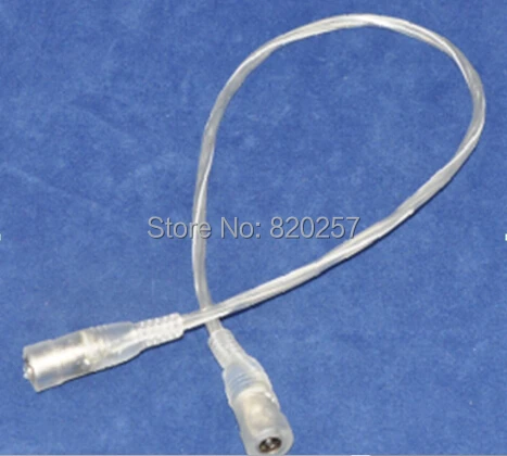 

Free shipping 20pcs Lot waterproof transparent female extension connector cable