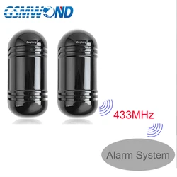 Outdoor Waterproof Infrared Beam Detector, 433MHz Wireless / Wired detector,  infrared barrier Detector