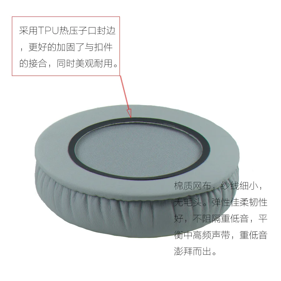 ชุดอะไหล่แผ่นรองหูฟัง2ชิ้น50มม. 55มม. 60มม. 65มม. 70มม. 75มม. 80มม. 90มม. 95มม. 100มม.