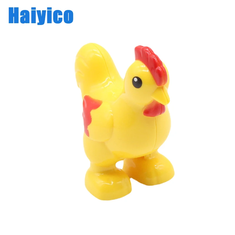 Original Animal Big Building Blocks Bricks Supplement Accessories Dinosaur Zoo Duck Cat Tiger Kids Education Model Toys Gift