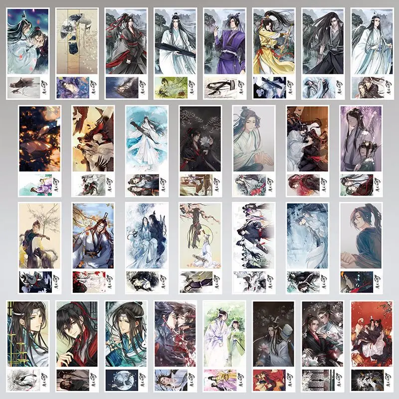 340 Pcs/Set Anime Mo Dao Zu Shi Postcard/Greeting Card/Message Card/Christmas and New Year gifts