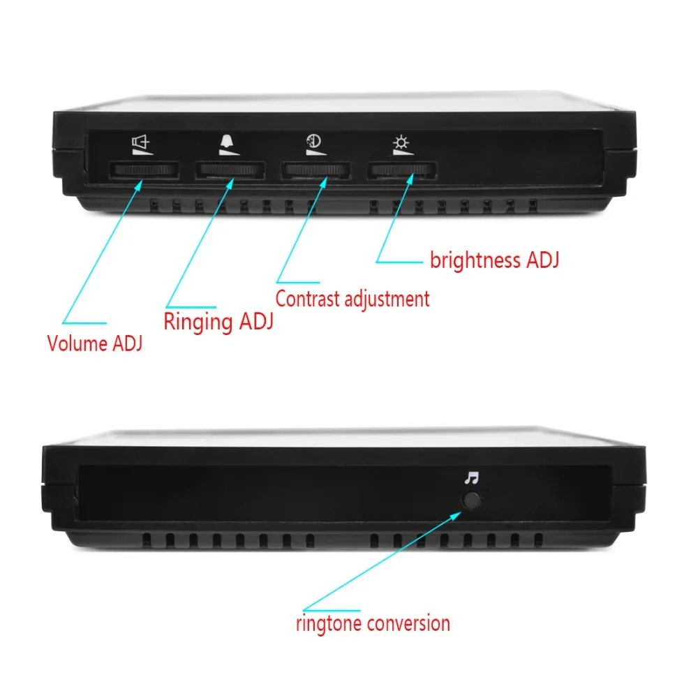 SYSD-sistema de intercomunicación para puerta, videoportero con cable de 7 pulgadas, RFID, desbloqueo por contraseña, cámara con visión nocturna