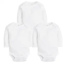 3 PCS/lot Baby Bodysuits Spring Summer Baby Girl Clothes Newborn baby Clothing Set 100% Cotton Infant Boy Girl Pajamas Clothes