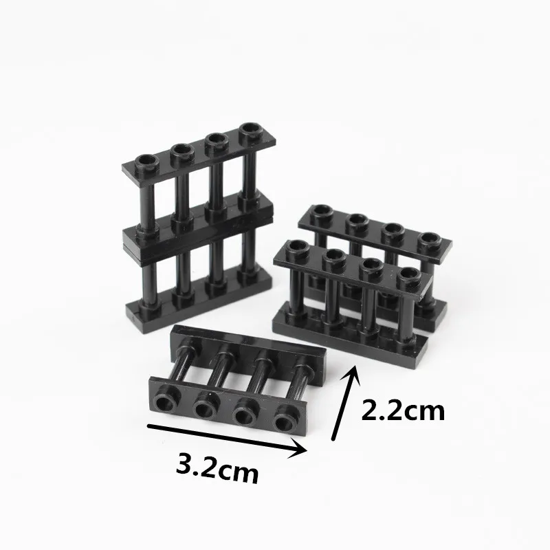 Stadt Haus Teile Bausteine Zaun Schiene Gehäuse Barriere Garten Leiter Treppen Montieren Bricks DIY Spielzeug Kinder Freunde C056