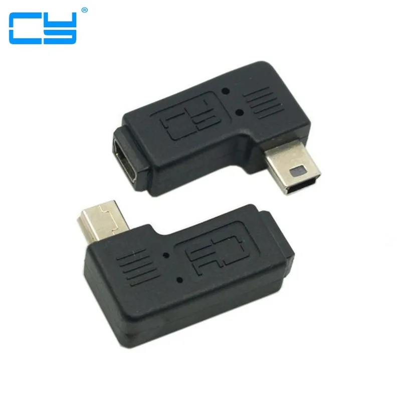 

Mini USB elbow male to female 90 degree adapter Left and right angle Mini USB 5pin Extended adapter