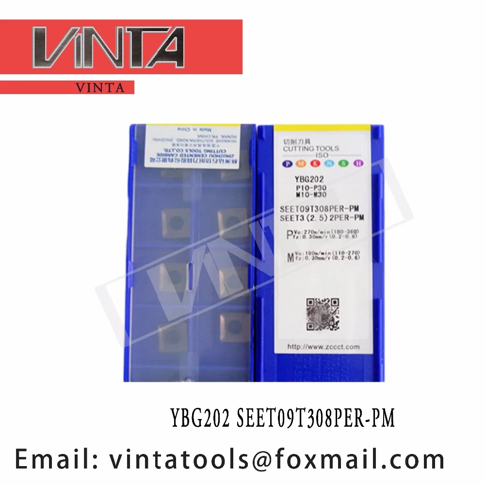 

high quality YBG202 SEET09T308PER-PM cnc carbide milling inserts