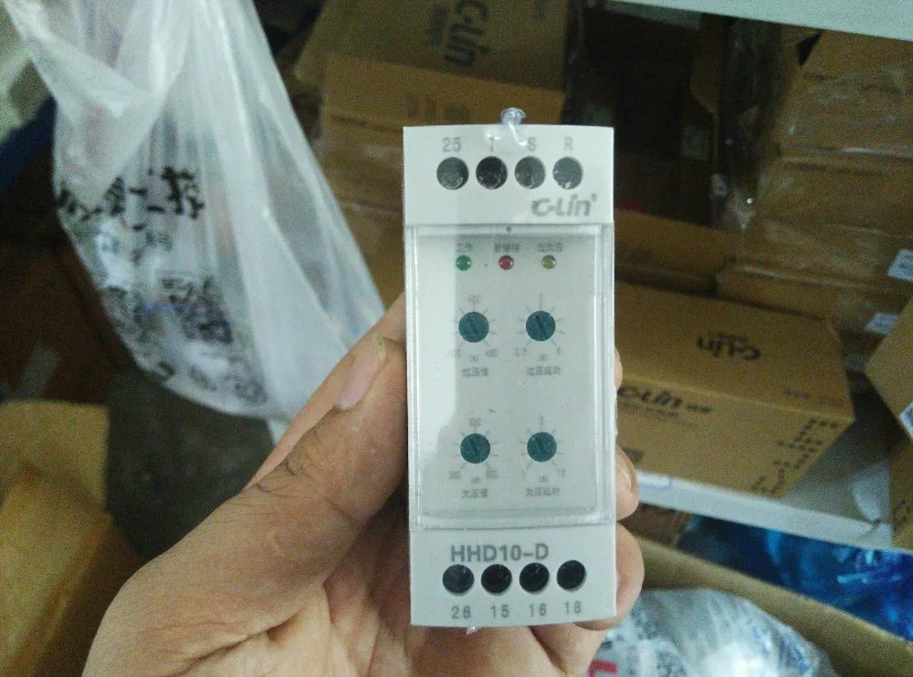 

Brand new original authentic C-Lin HHD10-D overvoltage (adjustable) phase-breaking phase sequence protection relay AC380V