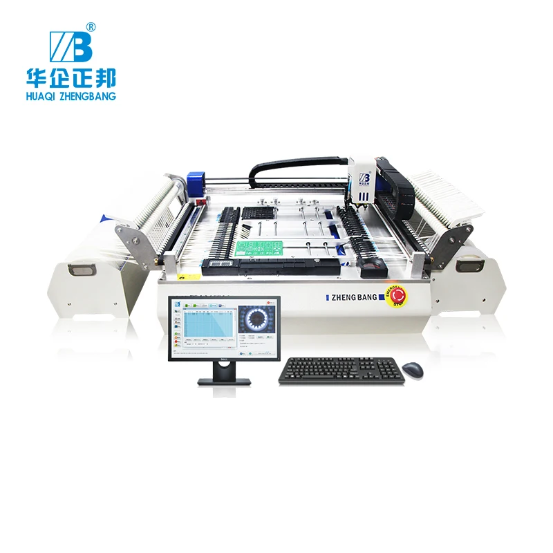 ZB3245TSS Pcb Assemble Machines High Speed Automatic Smd Pick And Place Machine Desktop LED Making Machine With Vision Camera