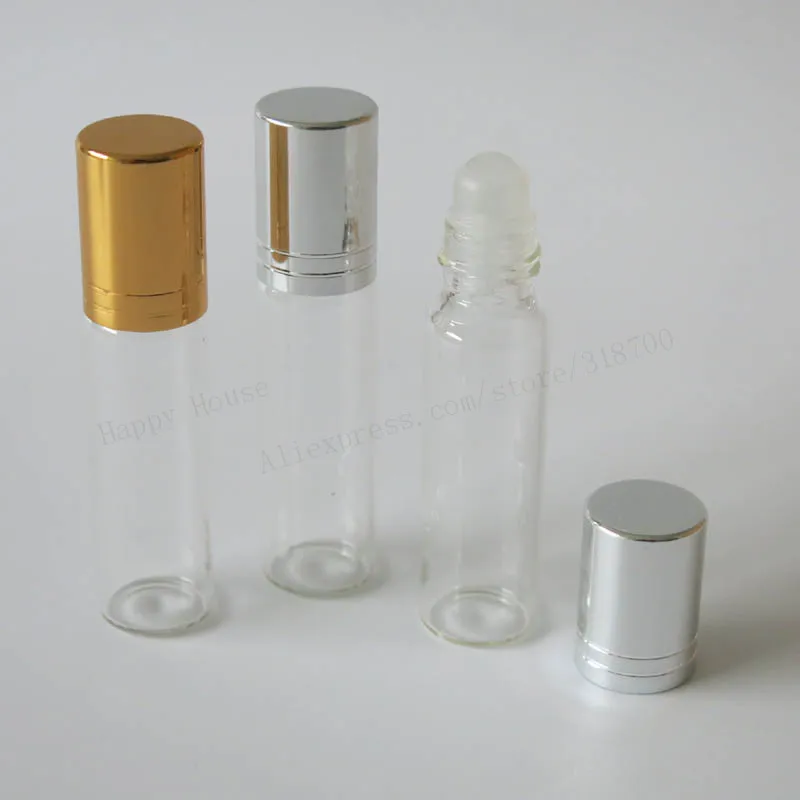 360 x 7ml Clear Glass Roll-On Bottle,7cc Transparent Roll On Essential on Bottle,Glass Roller Ball Container, Glass Container