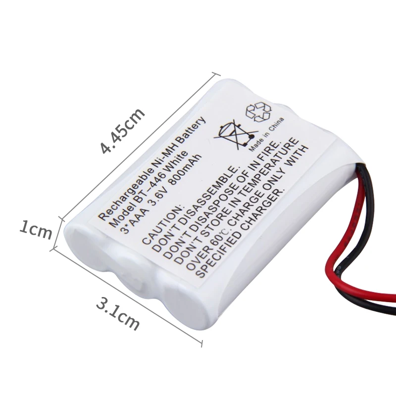 PALO BT-446-batería recargable para teléfono inalámbrico, 3,6 V, 800mAh, AAA, NiMH, paquete de repuesto, BP 446 BT-1005, ER-P512