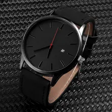 Men's Quartz Watch Leather Strap #2