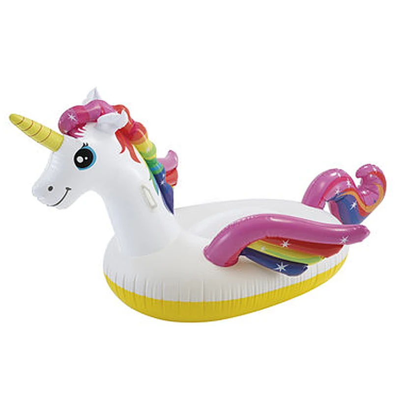 e-Goes 57561 Inflatable Kid & Adult Swimming Pool Ride-On Colorful Unicorn Float