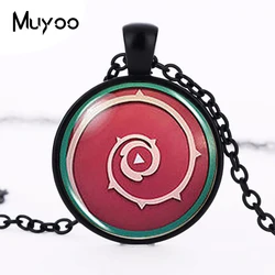 Animax Steven Universe Shield Cabochon Mens 1pcslot Handmade Fashion Necklace Round Pendant steampunk Jewelry women chain HZ1
