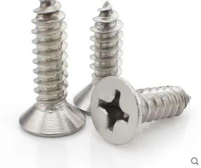 

M2M2.2M2.6M3M3.5M4M5 stainless steel 316 phillips cross recessed flat head self tapping screws hardware fastners752