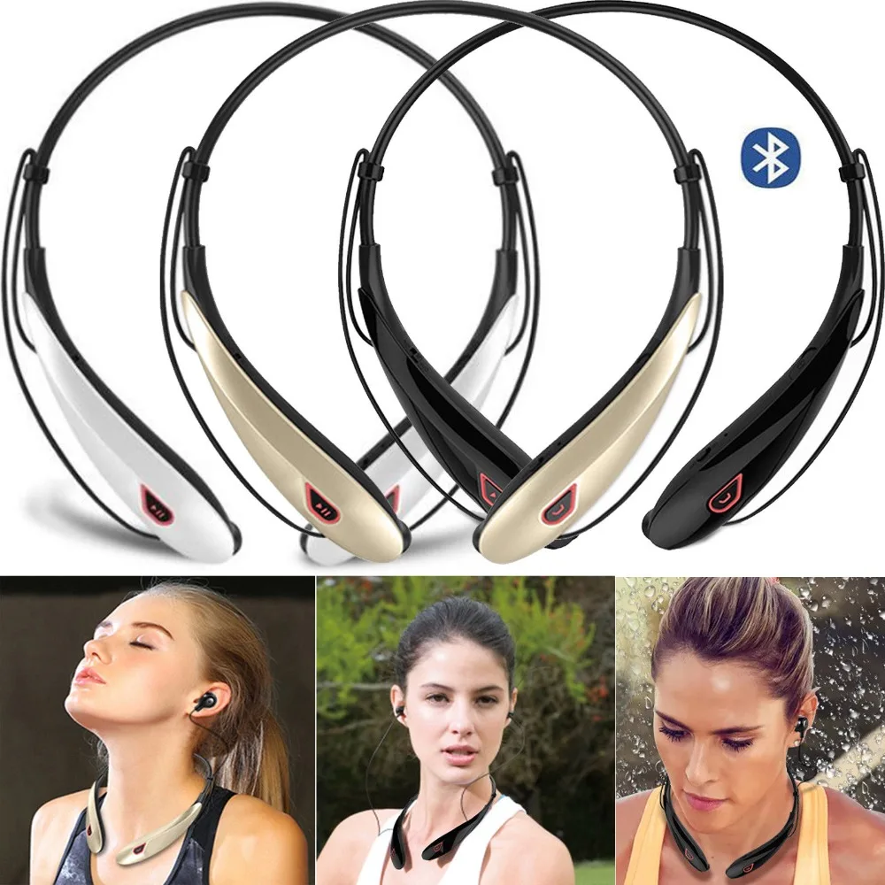 

Wireless Neckband Headset Headphone Stereo Noise Cancelling Earbuds w/ Mic for Apple iPhone X 9S 8S 7S 6S Samsung S9