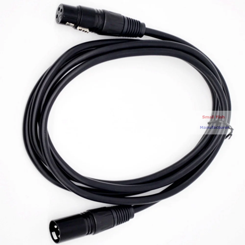 Cable de Audio de 2 metros de longitud, Cable de micrófono DMX, luz de escenario, Cable Par LED para amplificadores DMX, luz de discoteca, luz de cabeza móvil